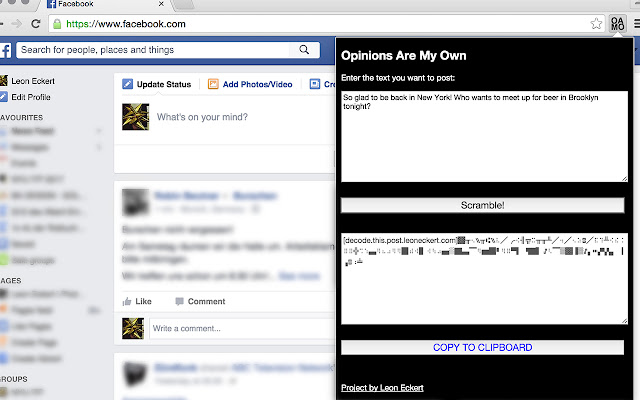Opinions Are My Own from Chrome web store to be run with OffiDocs Chromium online Opinions Are My Own from Chrome web store to be run with OffiDocs Chromium online