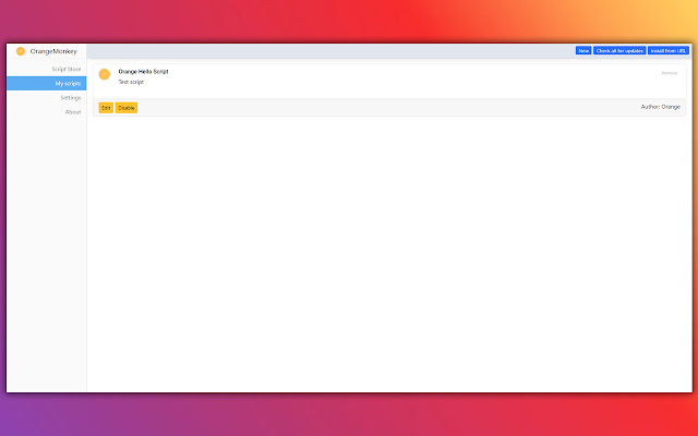 OrangeMonkey from Chrome web store to be run with OffiDocs Chromium online OrangeMonkey from Chrome web store to be run with OffiDocs Chromium online