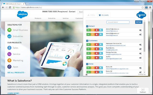 ORGanizer for Salesforce from Chrome web store to be run with OffiDocs Chromium online ORGanizer for Salesforce from Chrome web store to be run with OffiDocs Chromium online