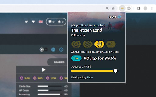osu! PP calculator from Chrome web store to be run with OffiDocs Chromium online osu! PP calculator from Chrome web store to be run with OffiDocs Chromium online