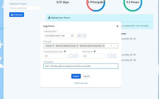 OurGov Hours Importer from Chrome web store to be run with OffiDocs Chromium online OurGov Hours Importer from Chrome web store to be run with OffiDocs Chromium online