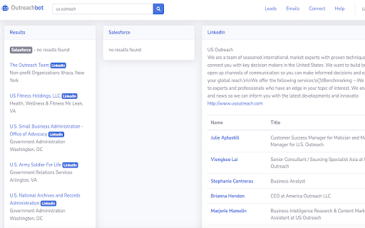 Outreachbot Extension from Chrome web store to be run with OffiDocs Chromium online Outreachbot Extension from Chrome web store to be run with OffiDocs Chromium online