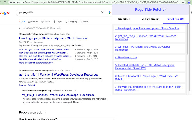 Page Title Fetcher from Chrome web store to be run with OffiDocs Chromium online Page Title Fetcher from Chrome web store to be run with OffiDocs Chromium online