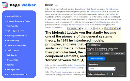 Page Walker from Chrome web store to be run with OffiDocs Chromium online Page Walker from Chrome web store to be run with OffiDocs Chromium online