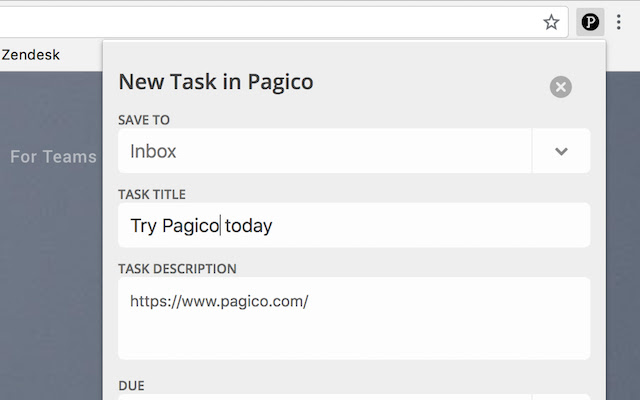 Pagico Browser Extension from Chrome web store to be run with OffiDocs Chromium online Pagico Browser Extension from Chrome web store to be run with OffiDocs Chromium online