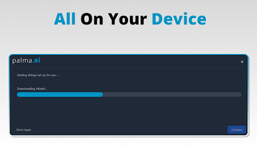 palma.ai™ Local AI Privacy Protection from Chrome web store to be run with OffiDocs Chromium online palma.ai™ Local AI Privacy Protection from Chrome web store to be run with OffiDocs Chromium online