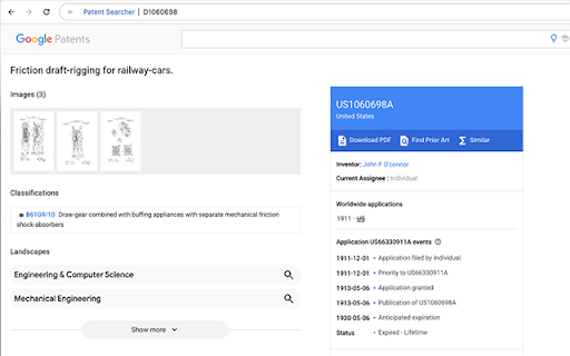 Patent Searcher from Chrome web store to be run with OffiDocs Chromium online Patent Searcher from Chrome web store to be run with OffiDocs Chromium online