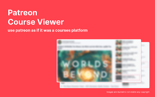 Patreon Course Viewer from Chrome web store to be run with OffiDocs Chromium online Patreon Course Viewer from Chrome web store to be run with OffiDocs Chromium online