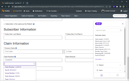 Payer Portal Automator by Rivet from Chrome web store to be run with OffiDocs Chromium online Payer Portal Automator by Rivet from Chrome web store to be run with OffiDocs Chromium online