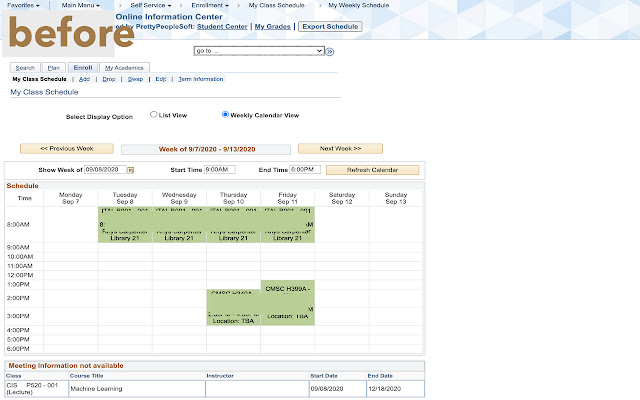 PeopleSoft Course Schedule Export from Chrome web store to be run with OffiDocs Chromium online PeopleSoft Course Schedule Export from Chrome web store to be run with OffiDocs Chromium online
