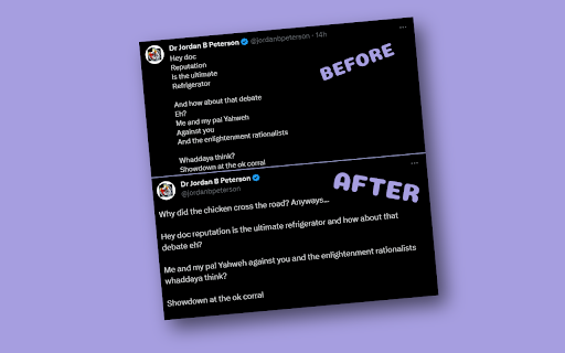 Peterson Twitter Decypherer from Chrome web store to be run with OffiDocs Chromium online Peterson Twitter Decypherer from Chrome web store to be run with OffiDocs Chromium online