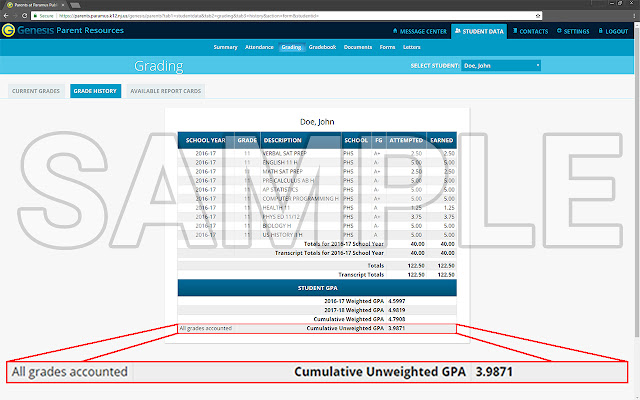 PHS GPA Calc from Chrome web store to be run with OffiDocs Chromium online PHS GPA Calc from Chrome web store to be run with OffiDocs Chromium online