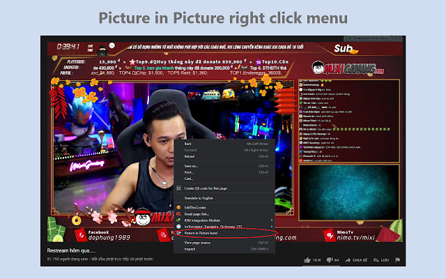 Picture in Picture Video from Chrome web store to be run with OffiDocs Chromium online Picture in Picture Video from Chrome web store to be run with OffiDocs Chromium online