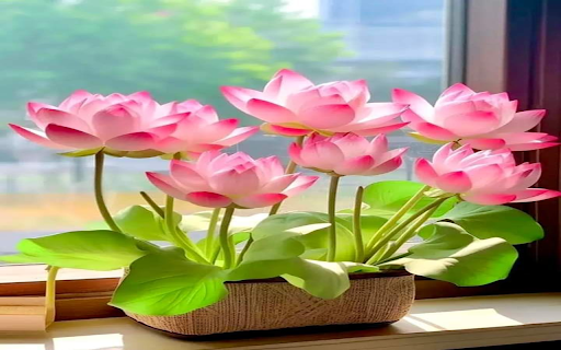 Pink lotus basket wallpaper from Chrome web store to be run with OffiDocs Chromium online Pink lotus basket wallpaper from Chrome web store to be run with OffiDocs Chromium online