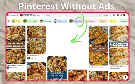 Pinterest Without Ads from Chrome web store to be run with OffiDocs Chromium online Pinterest Without Ads from Chrome web store to be run with OffiDocs Chromium online