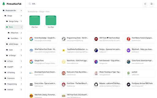 PintreeNewTab from Chrome web store to be run with OffiDocs Chromium online PintreeNewTab from Chrome web store to be run with OffiDocs Chromium online