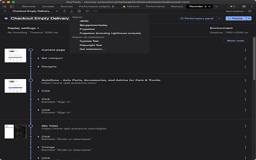 Playwright Chrome Recorder from Chrome web store to be run with OffiDocs Chromium online Playwright Chrome Recorder from Chrome web store to be run with OffiDocs Chromium online