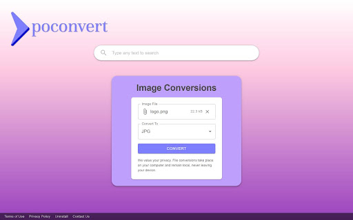 PoConvert from Chrome web store to be run with OffiDocs Chromium online PoConvert from Chrome web store to be run with OffiDocs Chromium online