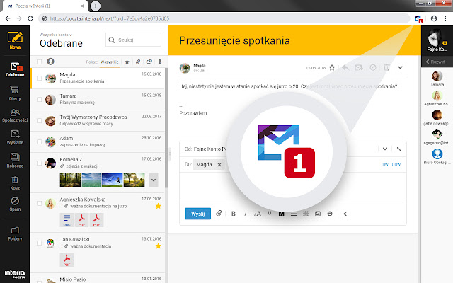 Poczta INTERIA.PL from Chrome web store to be run with OffiDocs Chromium online Poczta INTERIA.PL from Chrome web store to be run with OffiDocs Chromium online
