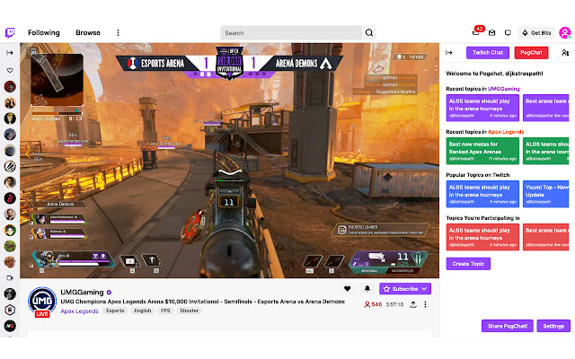 PogChat from Chrome web store to be run with OffiDocs Chromium online PogChat from Chrome web store to be run with OffiDocs Chromium online