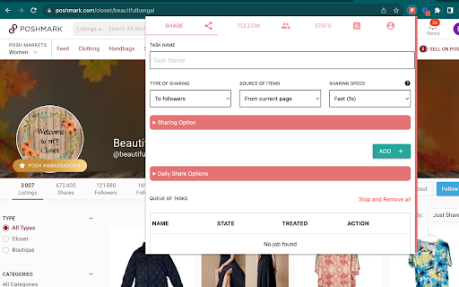 Poshmark Assistant from Chrome web store to be run with OffiDocs Chromium online Poshmark Assistant from Chrome web store to be run with OffiDocs Chromium online