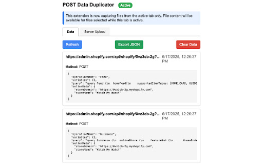 POST Data Duplicator from Chrome web store to be run with OffiDocs Chromium online POST Data Duplicator from Chrome web store to be run with OffiDocs Chromium online