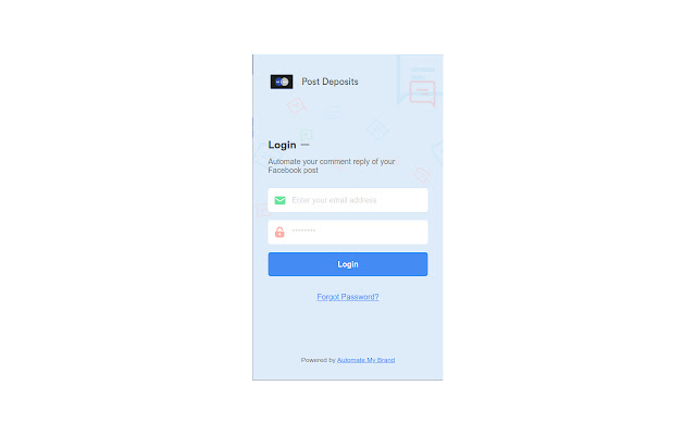 Post Deposits from Chrome web store to be run with OffiDocs Chromium online Post Deposits from Chrome web store to be run with OffiDocs Chromium online