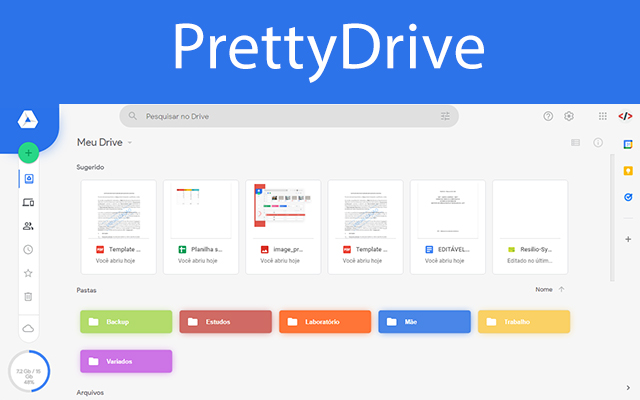 PrettyDrive from Chrome web store to be run with OffiDocs Chromium online PrettyDrive from Chrome web store to be run with OffiDocs Chromium online