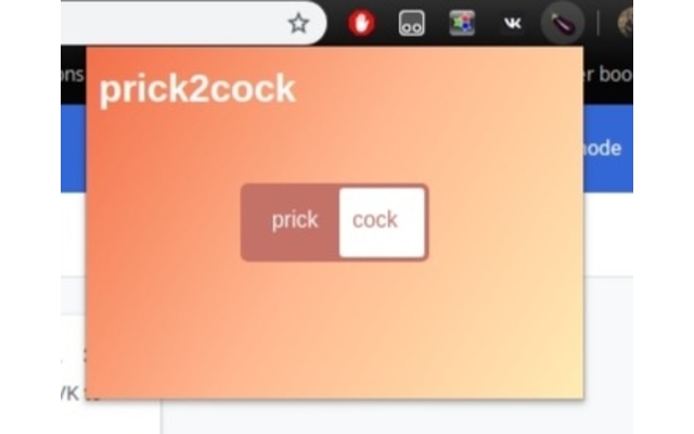prick2cock from Chrome web store to be run with OffiDocs Chromium online prick2cock from Chrome web store to be run with OffiDocs Chromium online