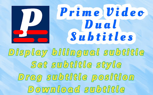 Prime Video Dual Subtitles Subtitle Translator from Chrome web store to be run with OffiDocs Chromium online Prime Video Dual Subtitles Subtitle Translator from Chrome web store to be run with OffiDocs Chromium online