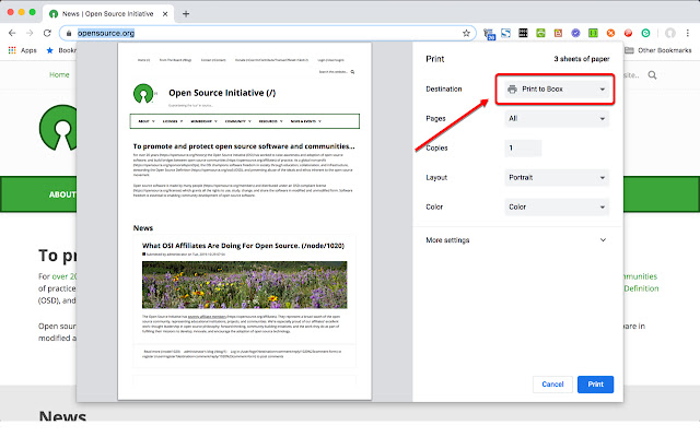 Print to Boox from Chrome web store to be run with OffiDocs Chromium online Print to Boox from Chrome web store to be run with OffiDocs Chromium online