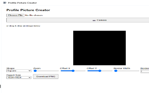 Profile Picture Creator from Chrome web store to be run with OffiDocs Chromium online Profile Picture Creator from Chrome web store to be run with OffiDocs Chromium online