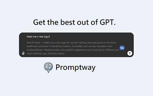 Promptway Supercharge Prompts as You Type from Chrome web store to be run with OffiDocs Chromium online Promptway Supercharge Prompts as You Type from Chrome web store to be run with OffiDocs Chromium online