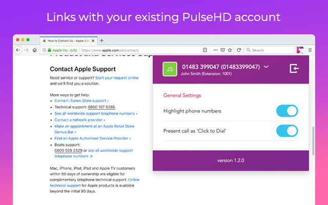 PulseHD Click to Dial from Chrome web store to be run with OffiDocs Chromium online PulseHD Click to Dial from Chrome web store to be run with OffiDocs Chromium online