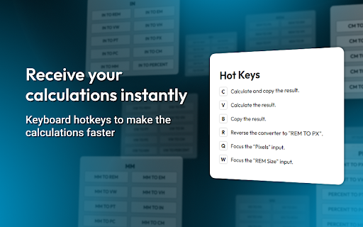 PX to REM from Chrome web store to be run with OffiDocs Chromium online PX to REM from Chrome web store to be run with OffiDocs Chromium online