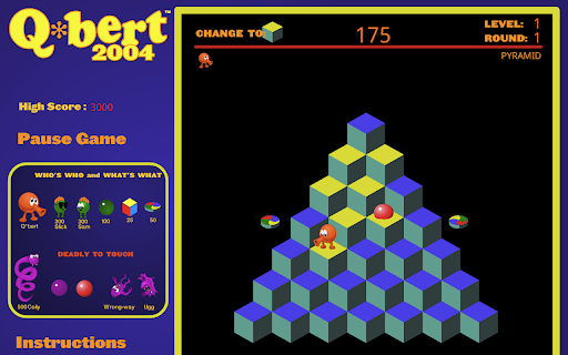 Q*bert from Chrome web store to be run with OffiDocs Chromium online Q*bert from Chrome web store to be run with OffiDocs Chromium online