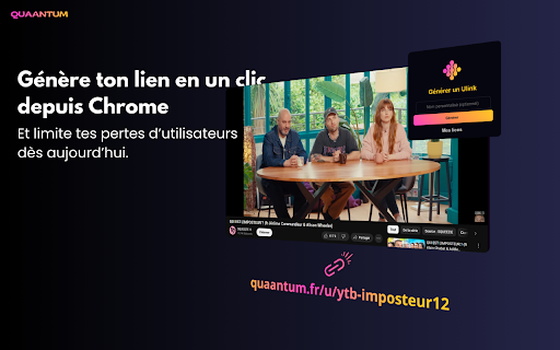 Quaantum Ulink, générer des liens intelligents en un clic from Chrome web store to be run with OffiDocs Chromium online Quaantum Ulink, générer des liens intelligents en un clic from Chrome web store to be run with OffiDocs Chromium online