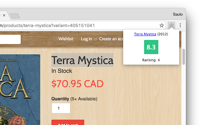 Quick BGG Rating from Chrome web store to be run with OffiDocs Chromium online Quick BGG Rating from Chrome web store to be run with OffiDocs Chromium online