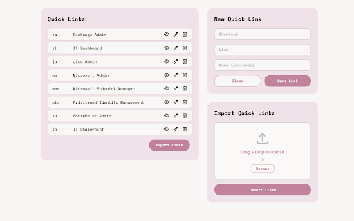 Quick Linker from Chrome web store to be run with OffiDocs Chromium online Quick Linker from Chrome web store to be run with OffiDocs Chromium online