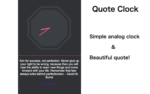 Quote Clock from Chrome web store to be run with OffiDocs Chromium online Quote Clock from Chrome web store to be run with OffiDocs Chromium online