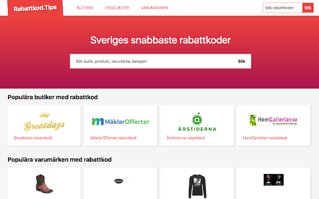 Rabattkod.Tips from Chrome web store to be run with OffiDocs Chromium online Rabattkod.Tips from Chrome web store to be run with OffiDocs Chromium online