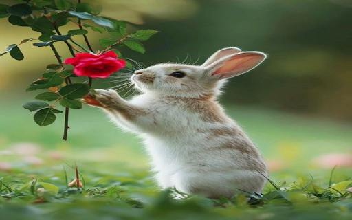 rabbit and rose wallpaper from Chrome web store to be run with OffiDocs Chromium online rabbit and rose wallpaper from Chrome web store to be run with OffiDocs Chromium online