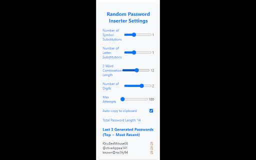 Random Password Inserter from Chrome web store to be run with OffiDocs Chromium online Random Password Inserter from Chrome web store to be run with OffiDocs Chromium online