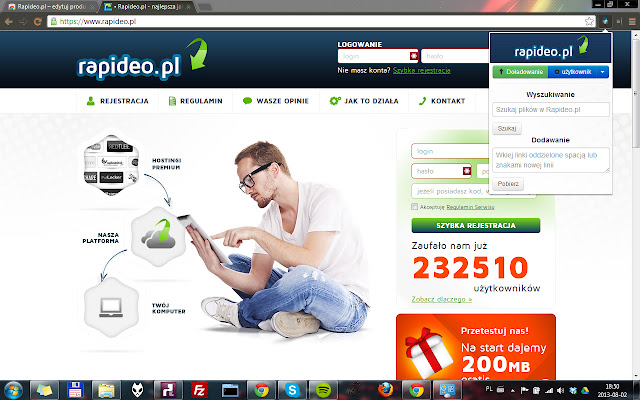 Rapideo.pl from Chrome web store to be run with OffiDocs Chromium online Rapideo.pl from Chrome web store to be run with OffiDocs Chromium online