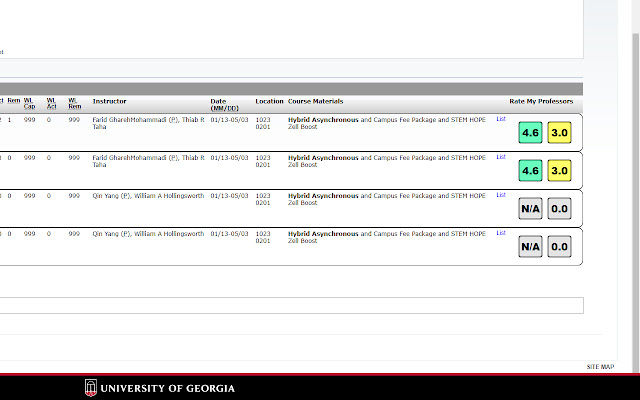 Rate My UGA Professors from Chrome web store to be run with OffiDocs Chromium online Rate My UGA Professors from Chrome web store to be run with OffiDocs Chromium online