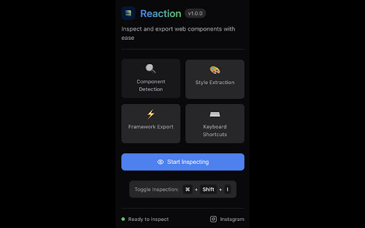 Reaction Web Component Inspector from Chrome web store to be run with OffiDocs Chromium online Reaction Web Component Inspector from Chrome web store to be run with OffiDocs Chromium online