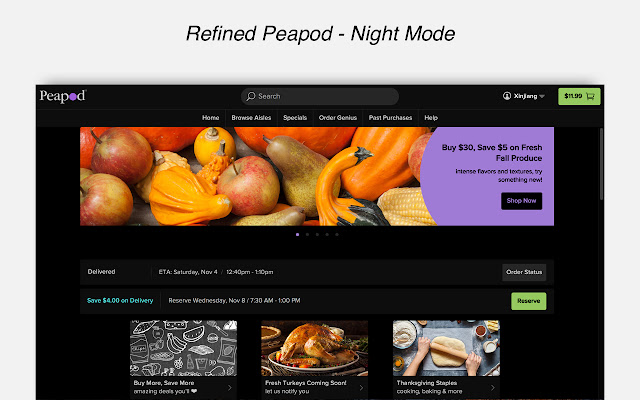 Refined Peapod from Chrome web store to be run with OffiDocs Chromium online Refined Peapod from Chrome web store to be run with OffiDocs Chromium online