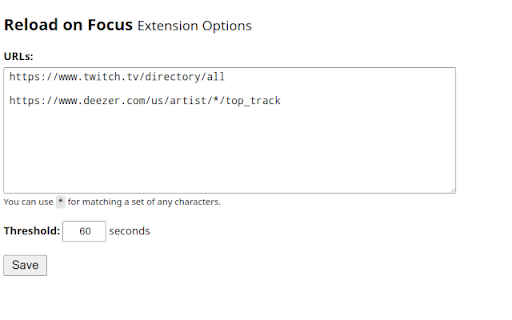 Reload on Focus from Chrome web store to be run with OffiDocs Chromium online Reload on Focus from Chrome web store to be run with OffiDocs Chromium online