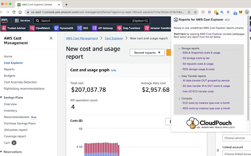Reports for AWS Cost Explorer from Chrome web store to be run with OffiDocs Chromium online Reports for AWS Cost Explorer from Chrome web store to be run with OffiDocs Chromium online
