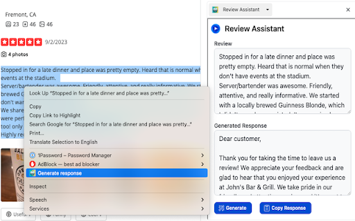 Review Assistant from Chrome web store to be run with OffiDocs Chromium online Review Assistant from Chrome web store to be run with OffiDocs Chromium online
